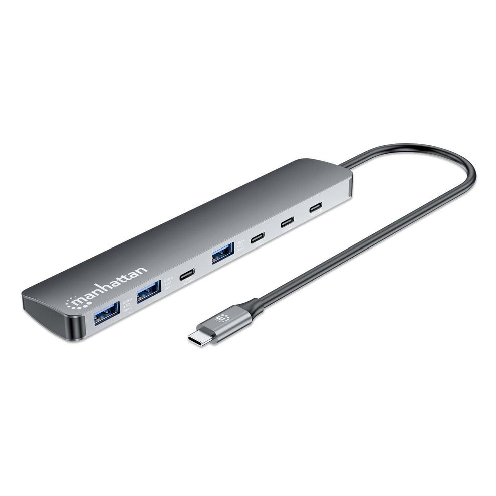 Manhattan 7-Port Usb-C Usb-A Hub 4+3 Con Power Delivery