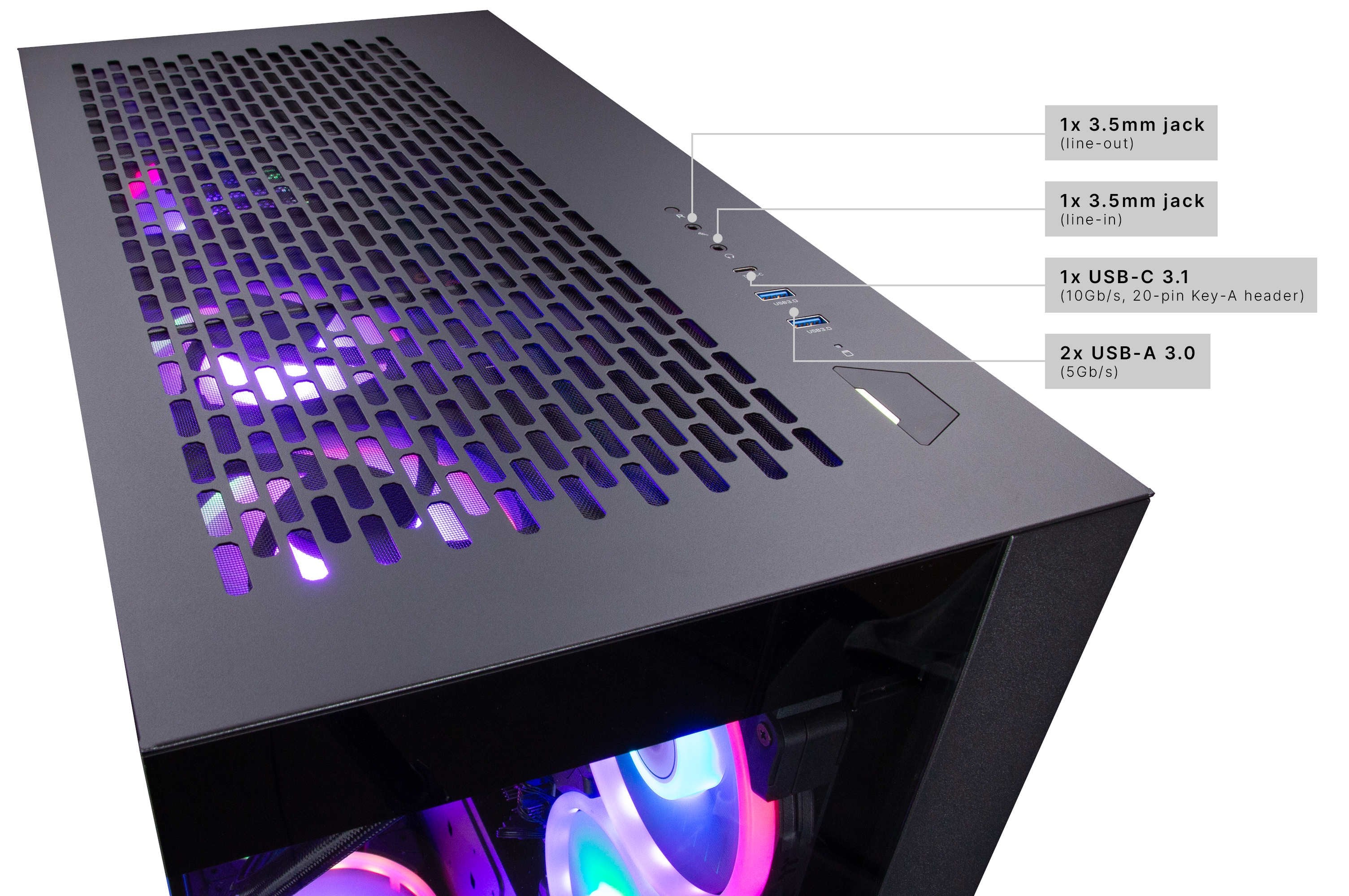 EAN 4046373902844 - CAPTIVA PC Ultimate Gaming R90-284 (Ryzen 9 9900X3D/RTX5090 32GB GDDR7/SSD 2TB+2TB/128GB/WLAN/Windows 11 imagen 10