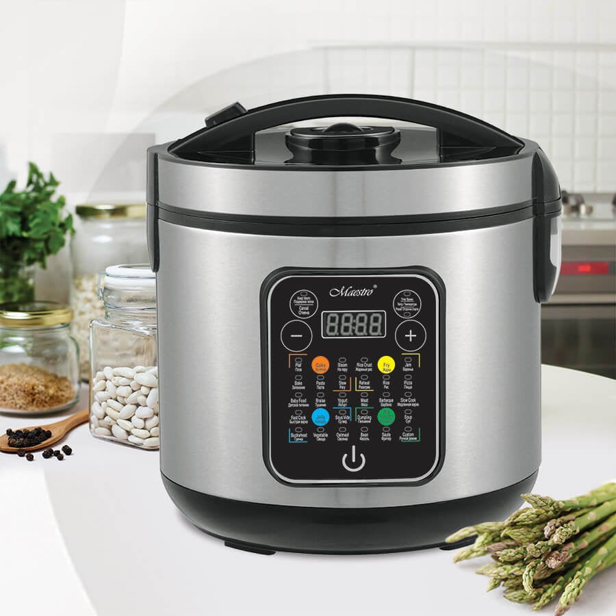 EAN 4820177143999 - Maestro MR-794 olla multi-cocción 5 L 900 W Negro, Acero satinado imagen 2