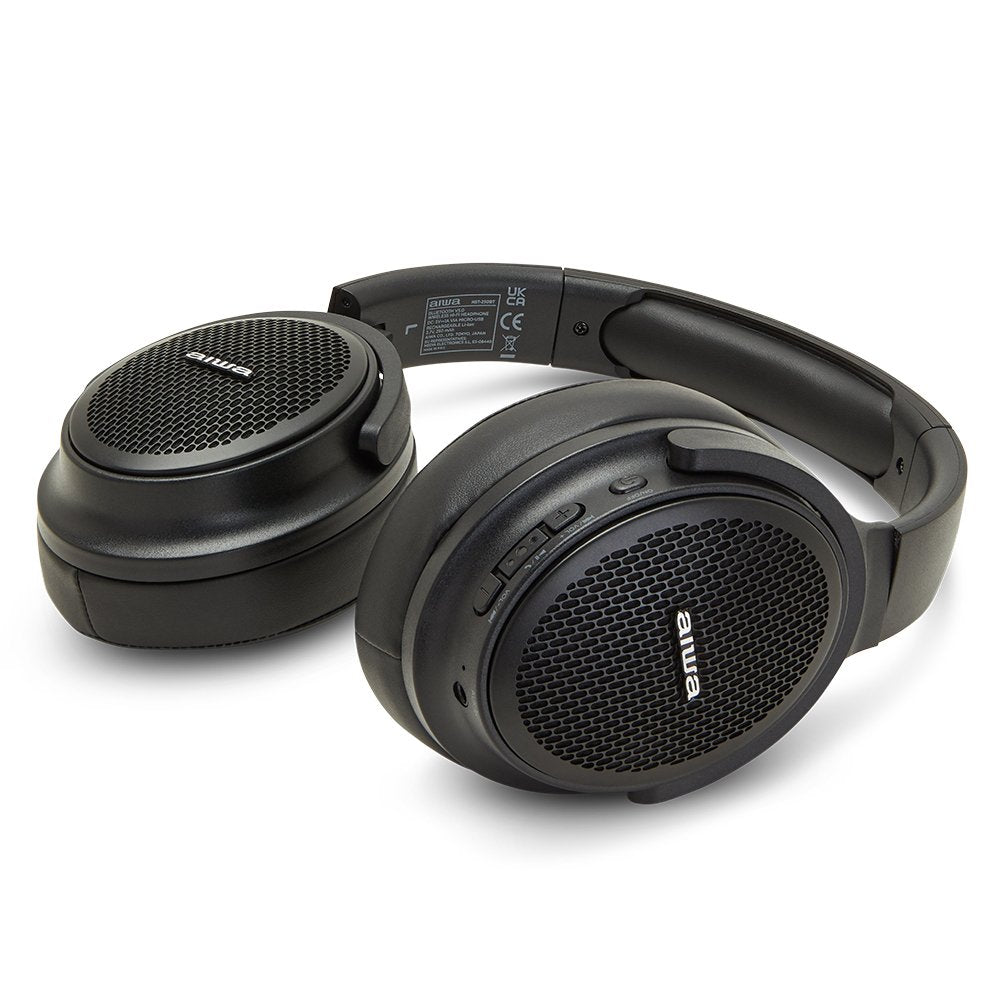 Auriculares Inalámbricos Aiwa Hst-250bt Bk Con Micrófono Bluetooth Negro
