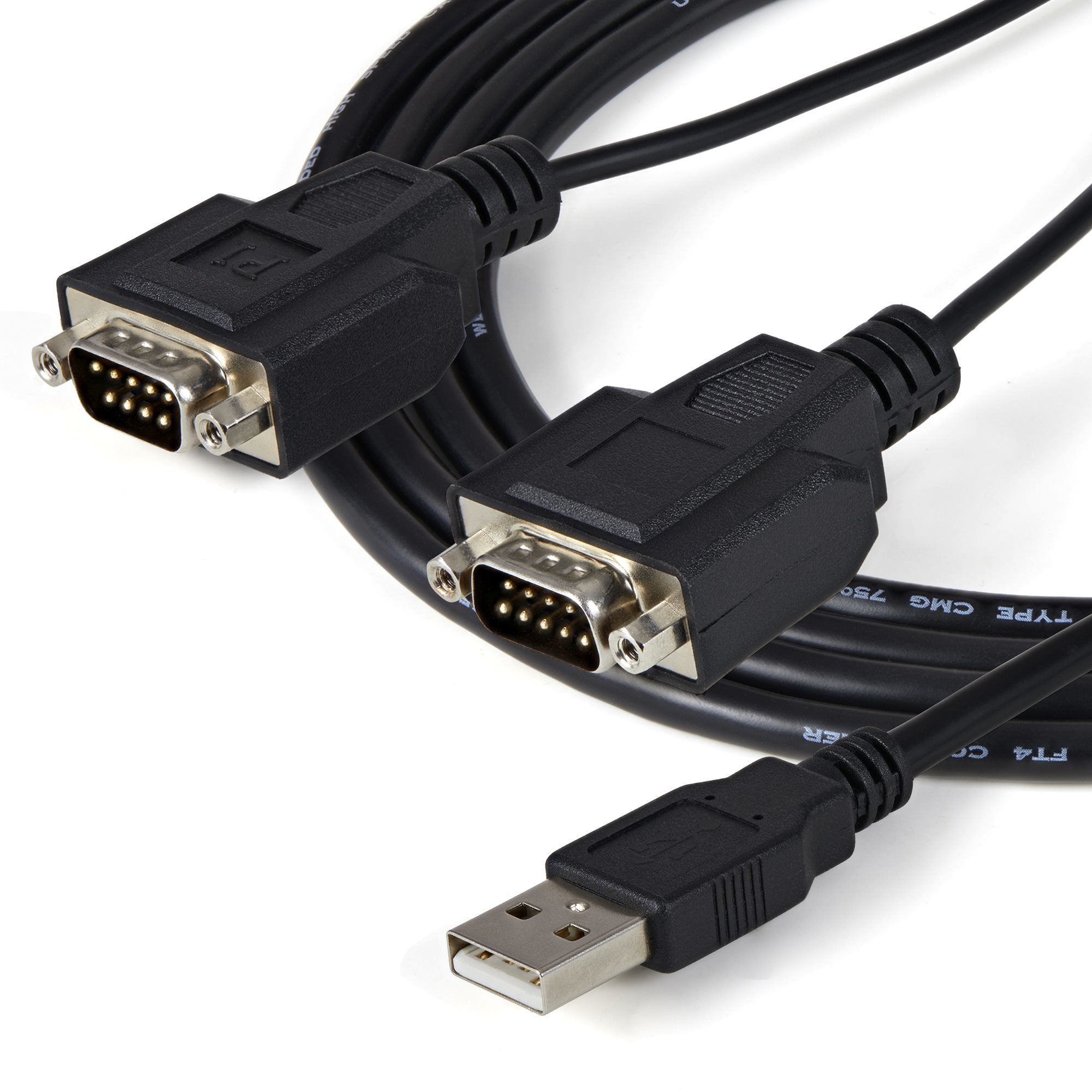 EAN 0065030843492 - StarTech.com ICUSB2322F cable de serie Negro 2,1 m USB 2.0 A 2 x DB-9 imagen 5