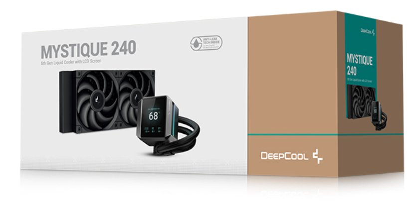 EAN 6933412728771 - DeepCool MYSTIQUE 240 Procesador Sistema de refrigeración líquida todo en uno 12 cm Negro 1 pieza(s) imagen 6