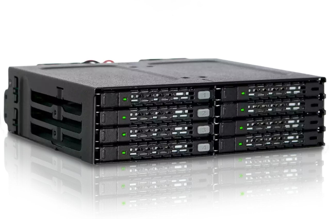 Icy Dock Mb998ip-B Panel Bahía Disco Duro Negro