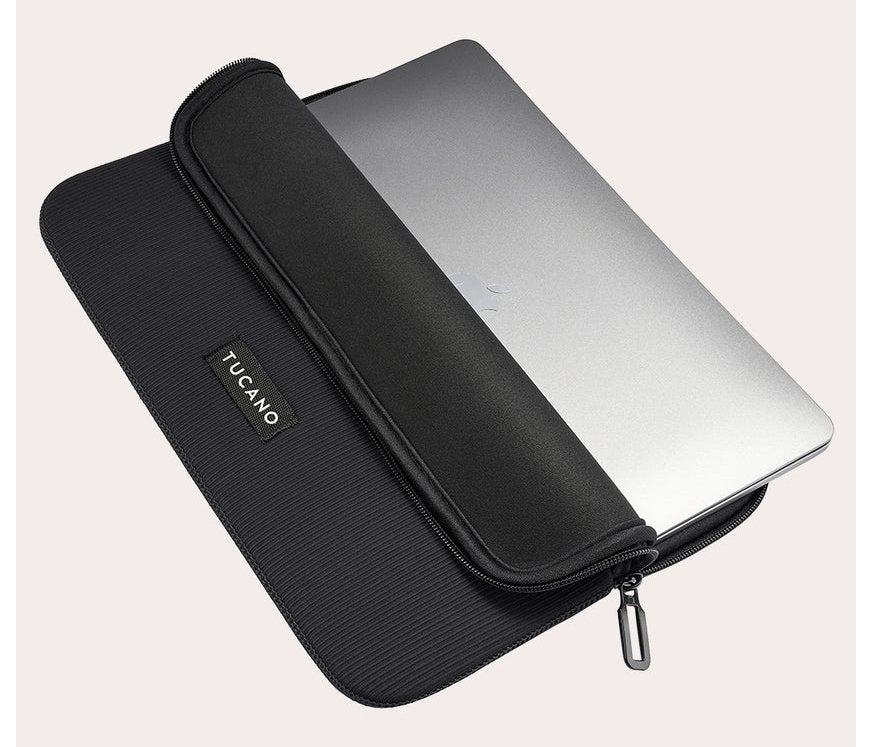 Tucano Colore Sleeve Für Laptop 17" - 18" Schwarz