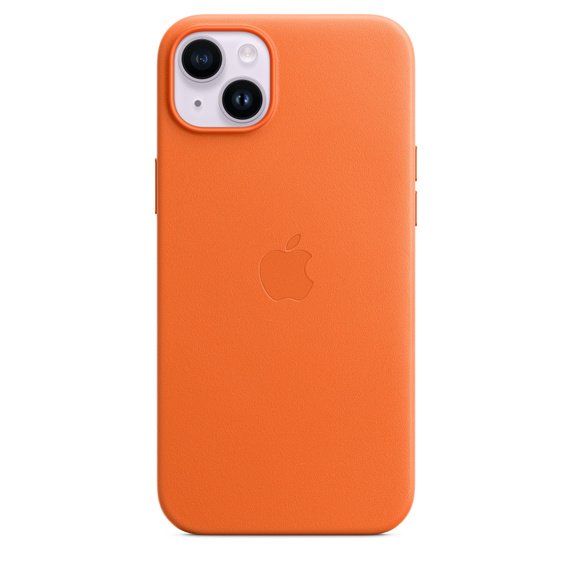 Apple Funda Iphone 14 Plus Leather Case Con Magsafe - Orange