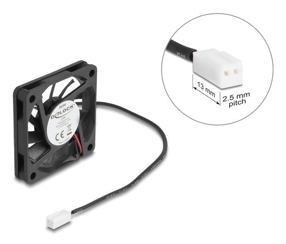 EAN 4043619672882 - DeLOCK 67288 sistema de refrigeración para ordenador Carcasa del ordenador Ventilador 6 cm Negro 1 pieza( imagen 3
