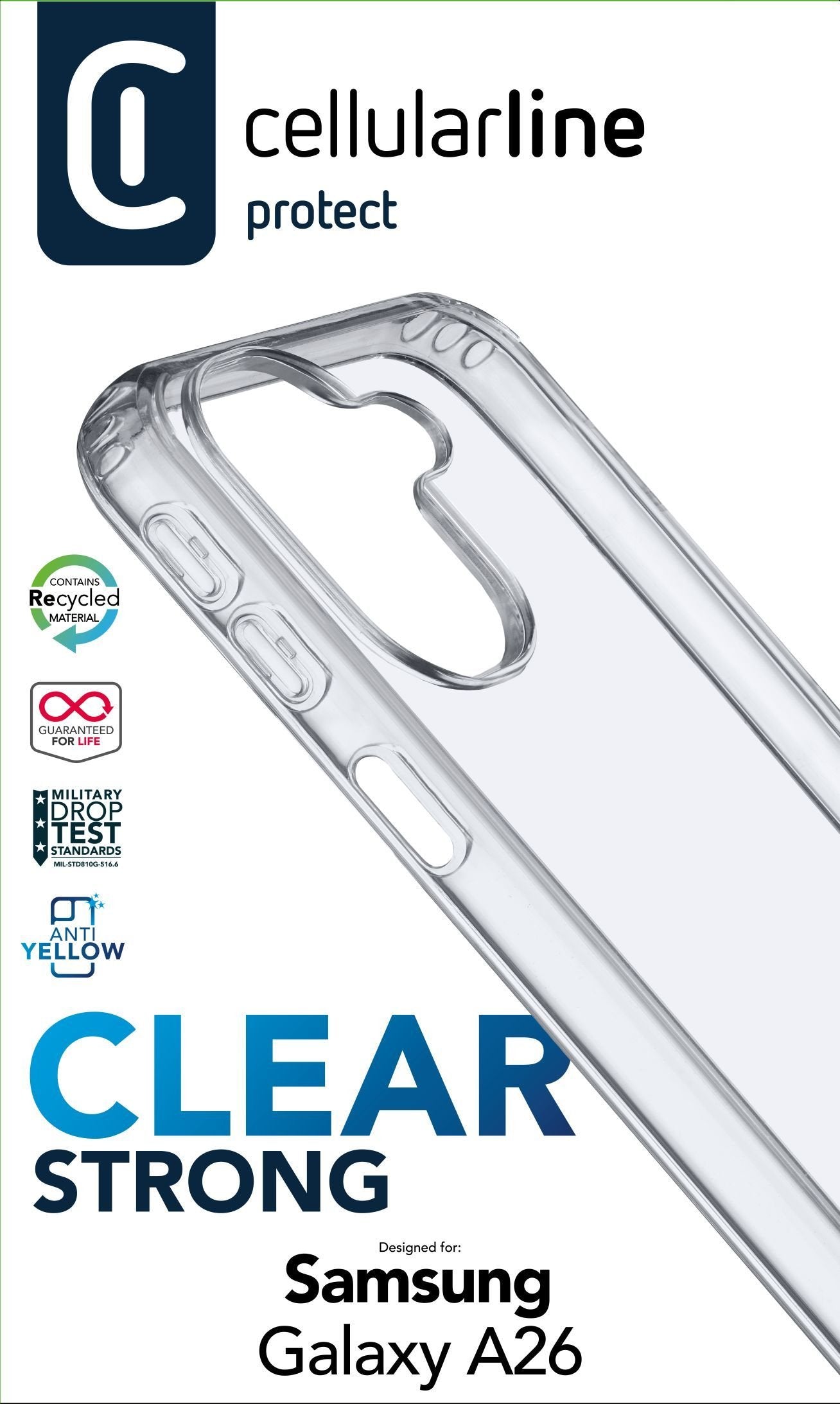 EAN 8018080493690 - Cellularline 8018080493690 funda para teléfono móvil 16,8 cm (6.6") Transparente imagen 2