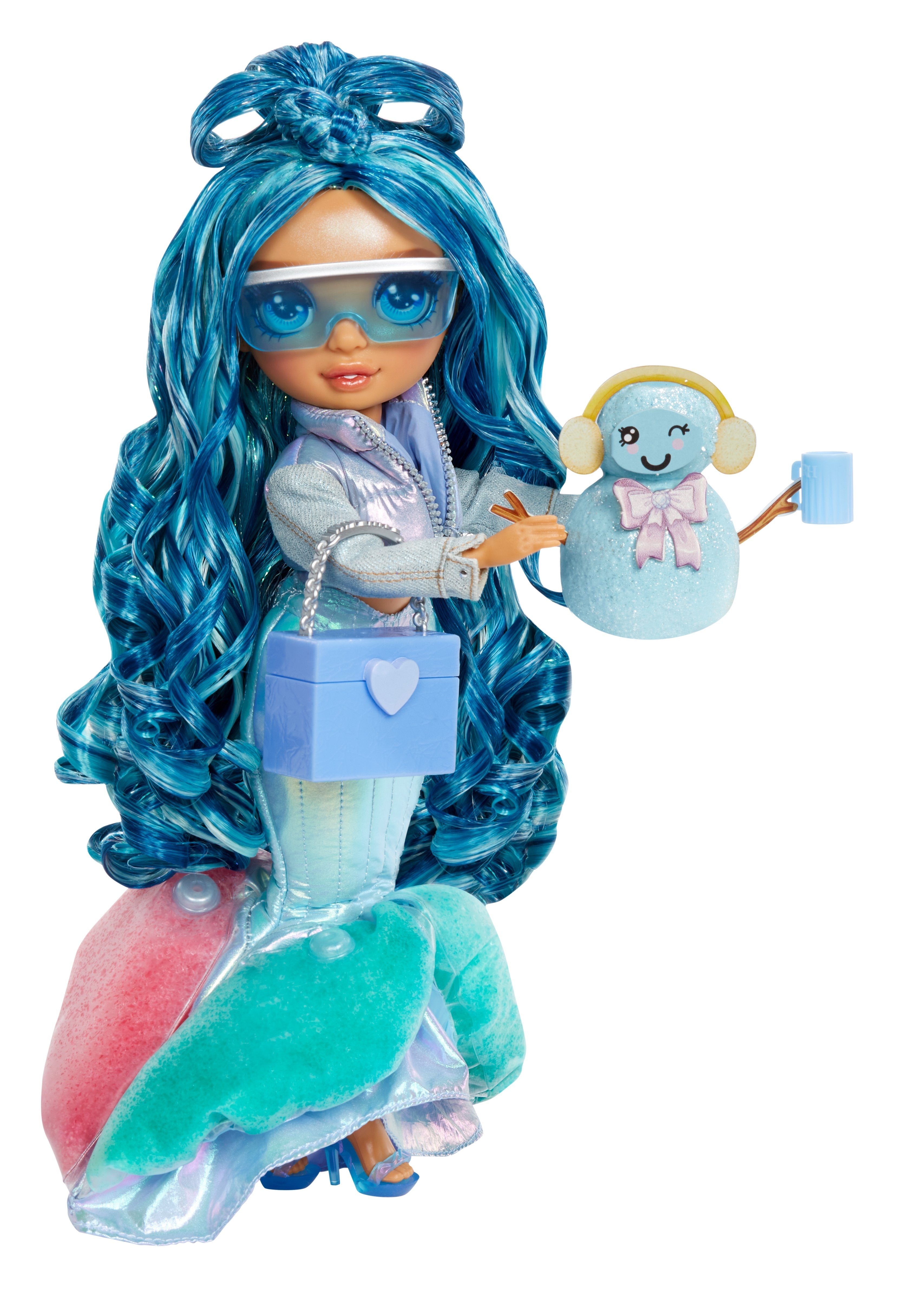 Muñeca Entretenimientos Rainbow High Winter Wonderland - Bella (Azul), Muñeca 120834-Euc