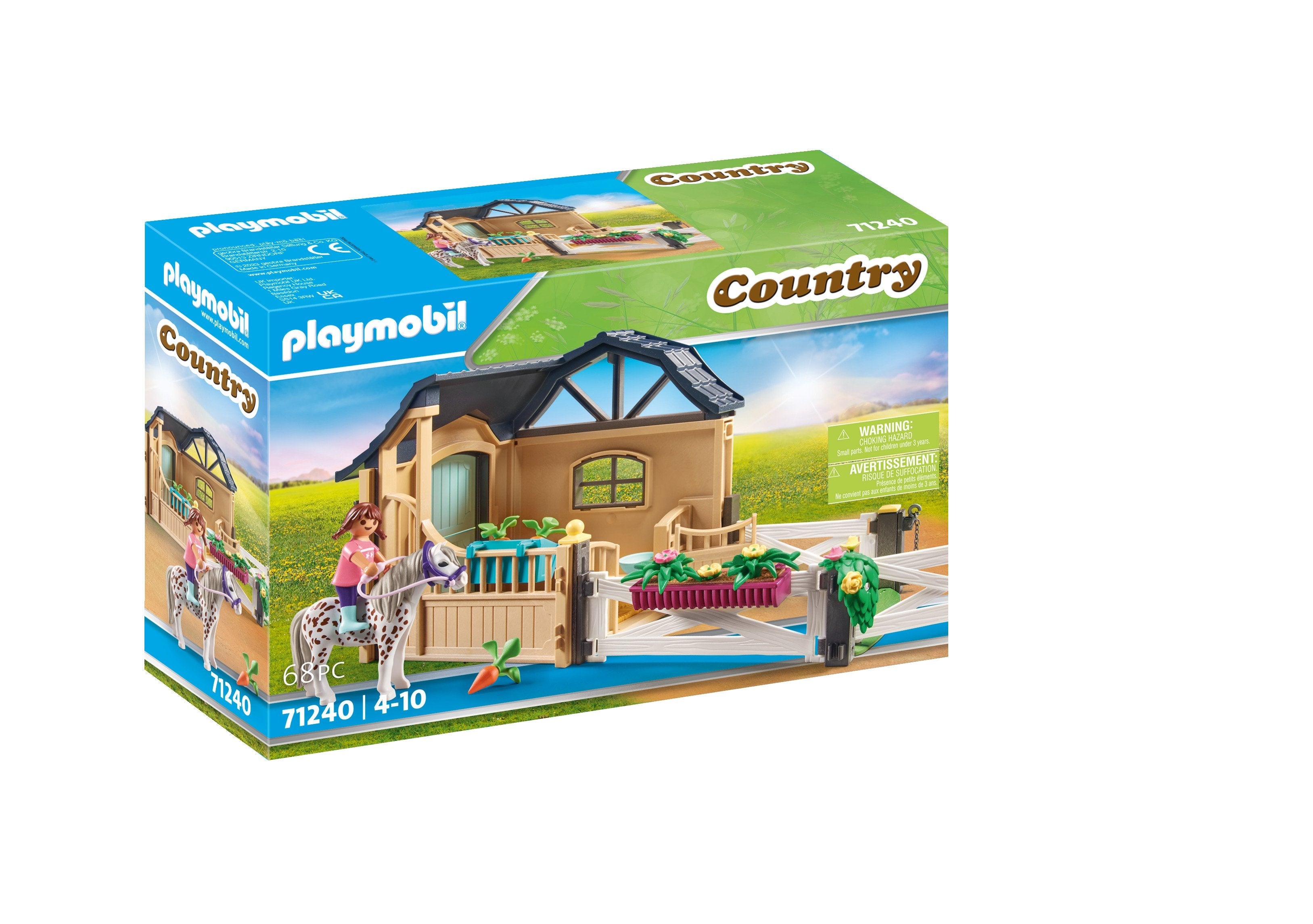 Playmobil 71240 Playm. Extensión Del Establo Para Montar