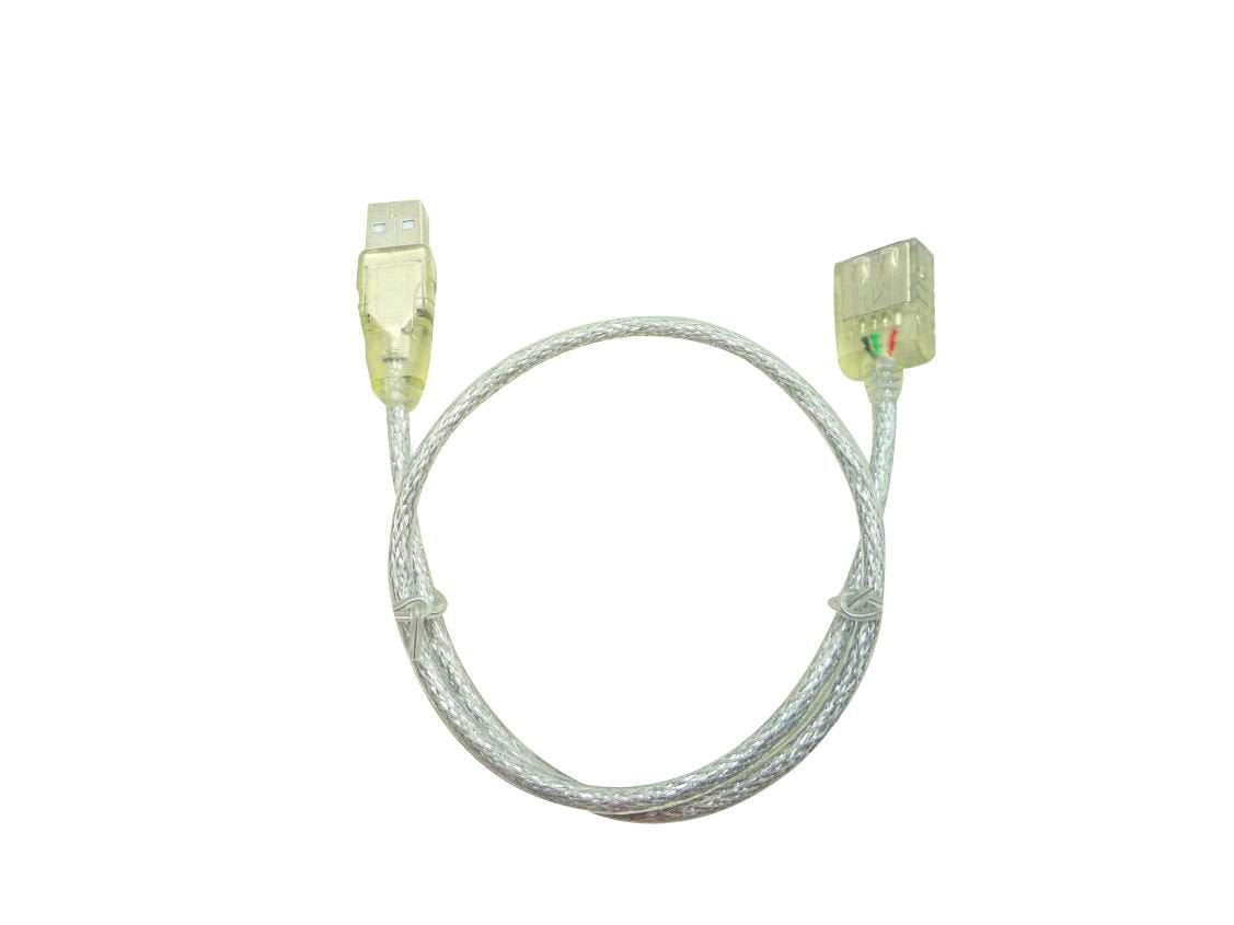 Microconnect Usb 2.0 A-A 0.5m M-F Cable Usb 0,5 M Usb A Transparente