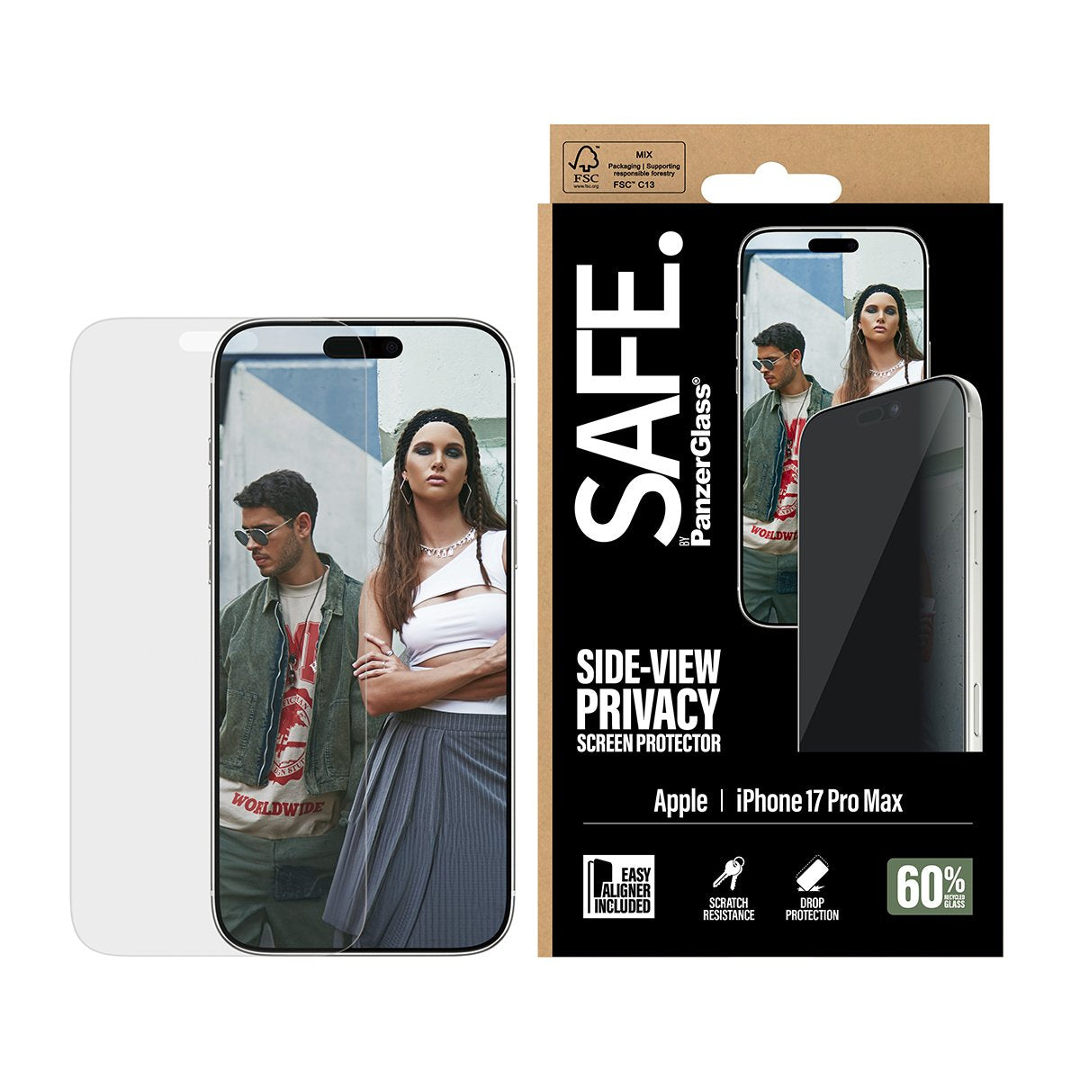 EAN 5715685028069 - PanzerGlass SAFE. by ® Privacy Screen Protector iPhone 17 Pro Max | Ultra-Wide Fit w. EasyAligner Protect imagen 2