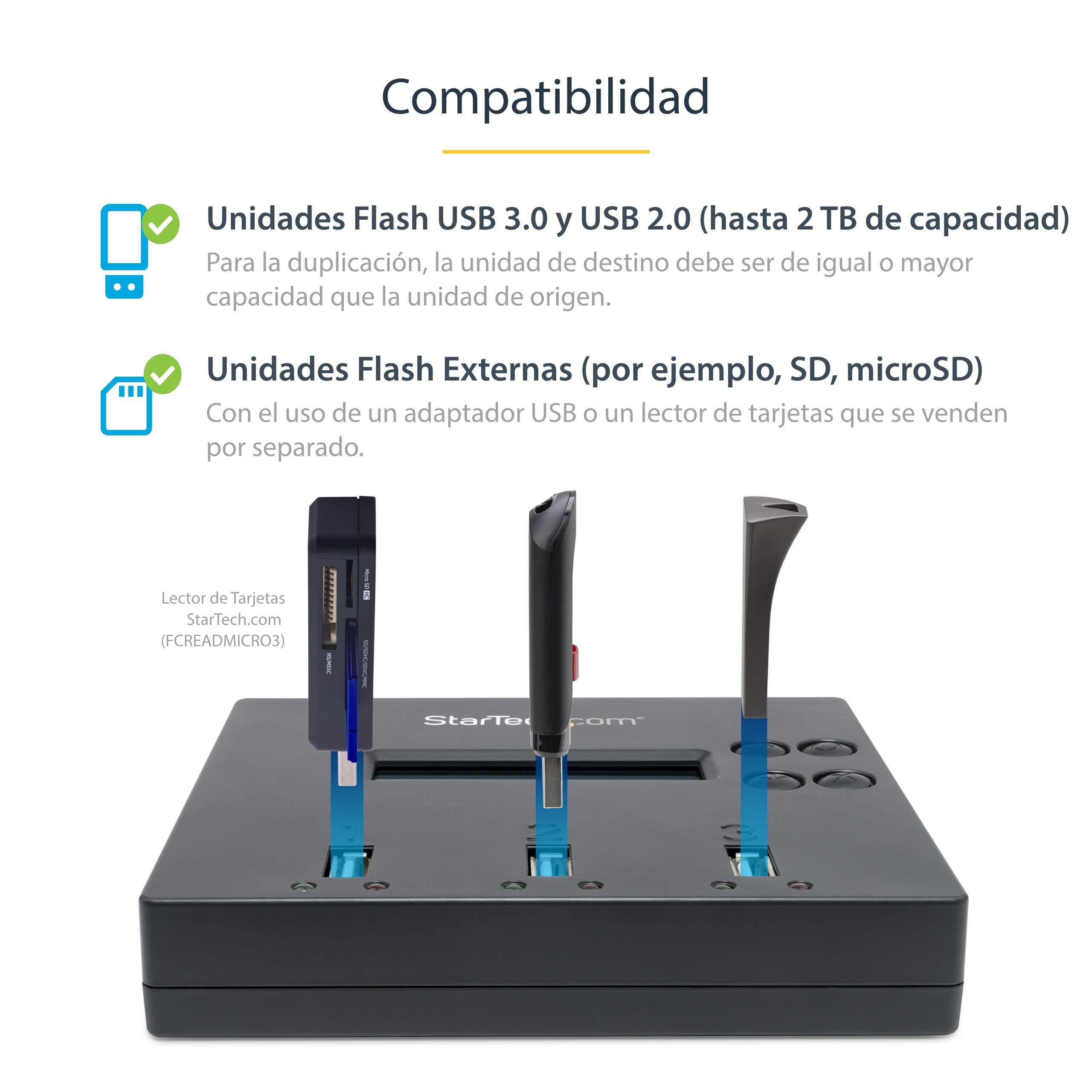 EAN 0065030849944 - StarTech.com USBDUP12 duplicador de datos y soporte Duplicador de pendrives Azul 2 copias imagen 10