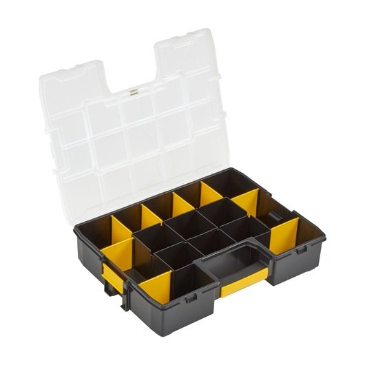 Caja De Herramientas Stanley Cubix 1-94-745 Pieza Pequeña Negro, Transparente, Amarillo Negro/Amarillo, Caja Para Piezas Pequeñas, Negro, Transparente, Amarillo, 90 Mm, 430 Mm, 330 Mm