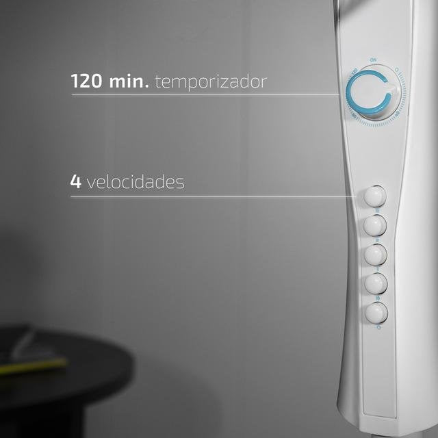Ventilador Pie Cecotec Energysilence 520 Power White Temporizador
