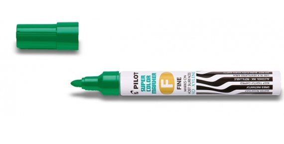 Pilot Marcador Permanente Sca-F Recargable Verde