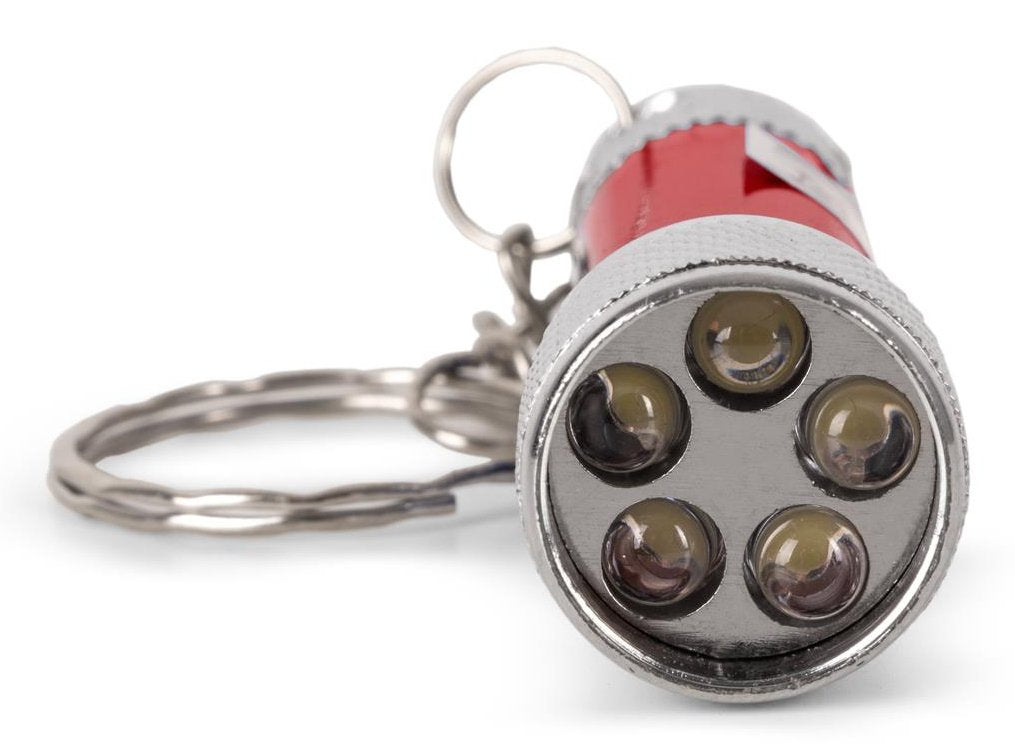 Entac Taschenlampe 5led Schlüsselanhänger Rot