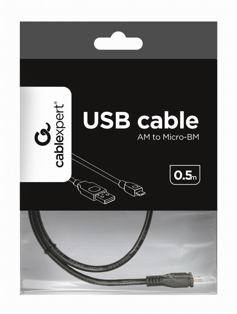 Gembird Cable Usb A Micro Usb M/M 0.5m Negro
