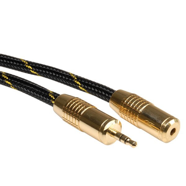Roline Gold 3.5mm Audio-Verlngerungscable Stecker Buchse 2.5m