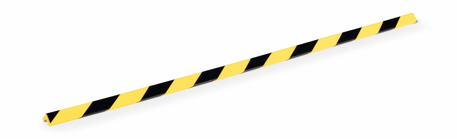 Perfil Protector De Esquinas Durable C19 Amarillo Negro Autoadhesivo 1m