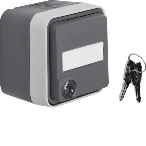 Berker 47393505 Fr-Na-Steckdose Abschliessbar Ap Wd W.1 Grau