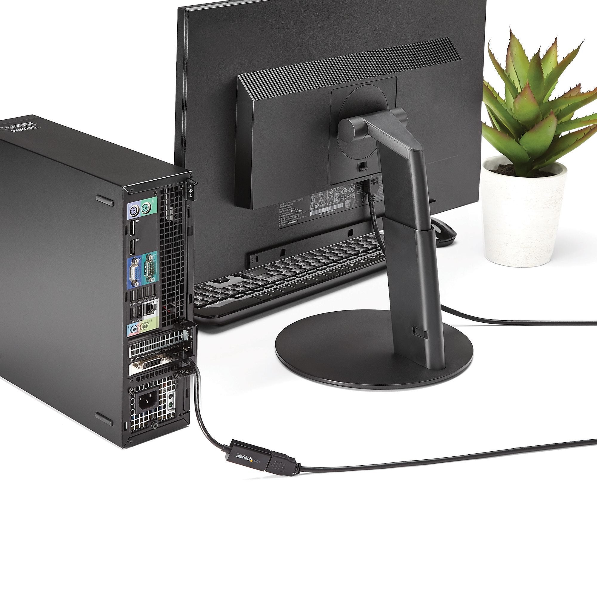 EAN 0065030857352 - StarTech.com DP2HD4KS adaptador de cable de vídeo 0,15 m HDMI tipo A (Estándar) Negro imagen 2