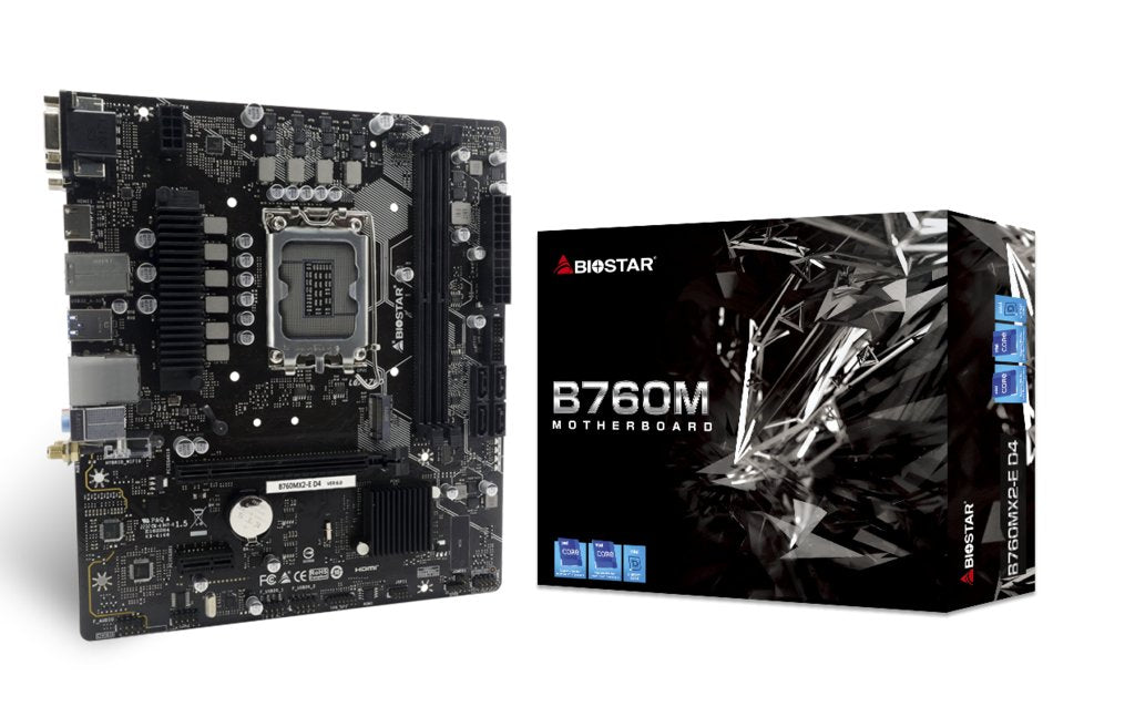 EAN 4712960686847 - Biostar B760MX2-E D4 placa base Intel B760 LGA 1700 micro ATX imagen 1