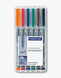 Staedtler Rotuladores Lumocolor F Nonperm 6st