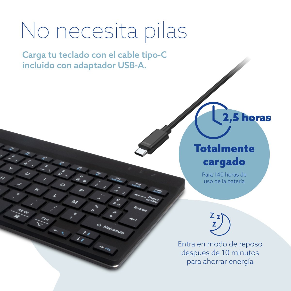EAN 8719274492320 - R-Go Tools RGOCOESWLBL teclado Universal Español imagen 14