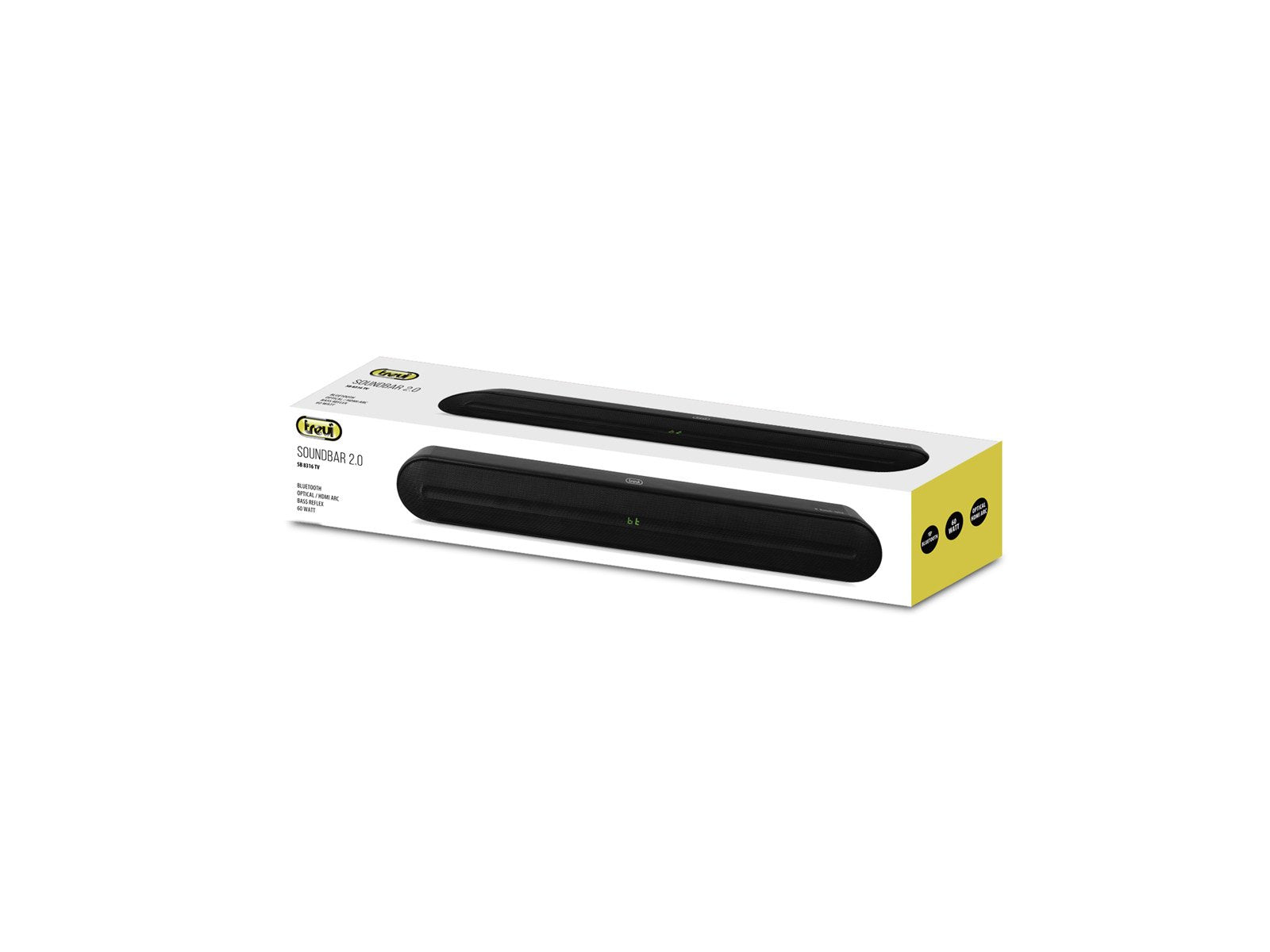 Barra De Sonido 60w Soundbar 2.0 Bluetooth Usb Aux-In Hdmi Arch Trevi Sb 8316 Tv
