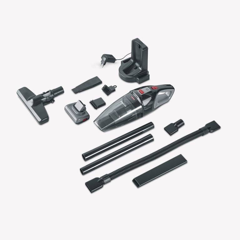 Aspiradora Severin Hv 7147 De Mano Negro, Gris, Rojo Combinado