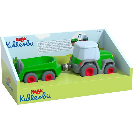 Vehículo De Juguete Haba Kullerbü - Tractor Con Remolque, 305562