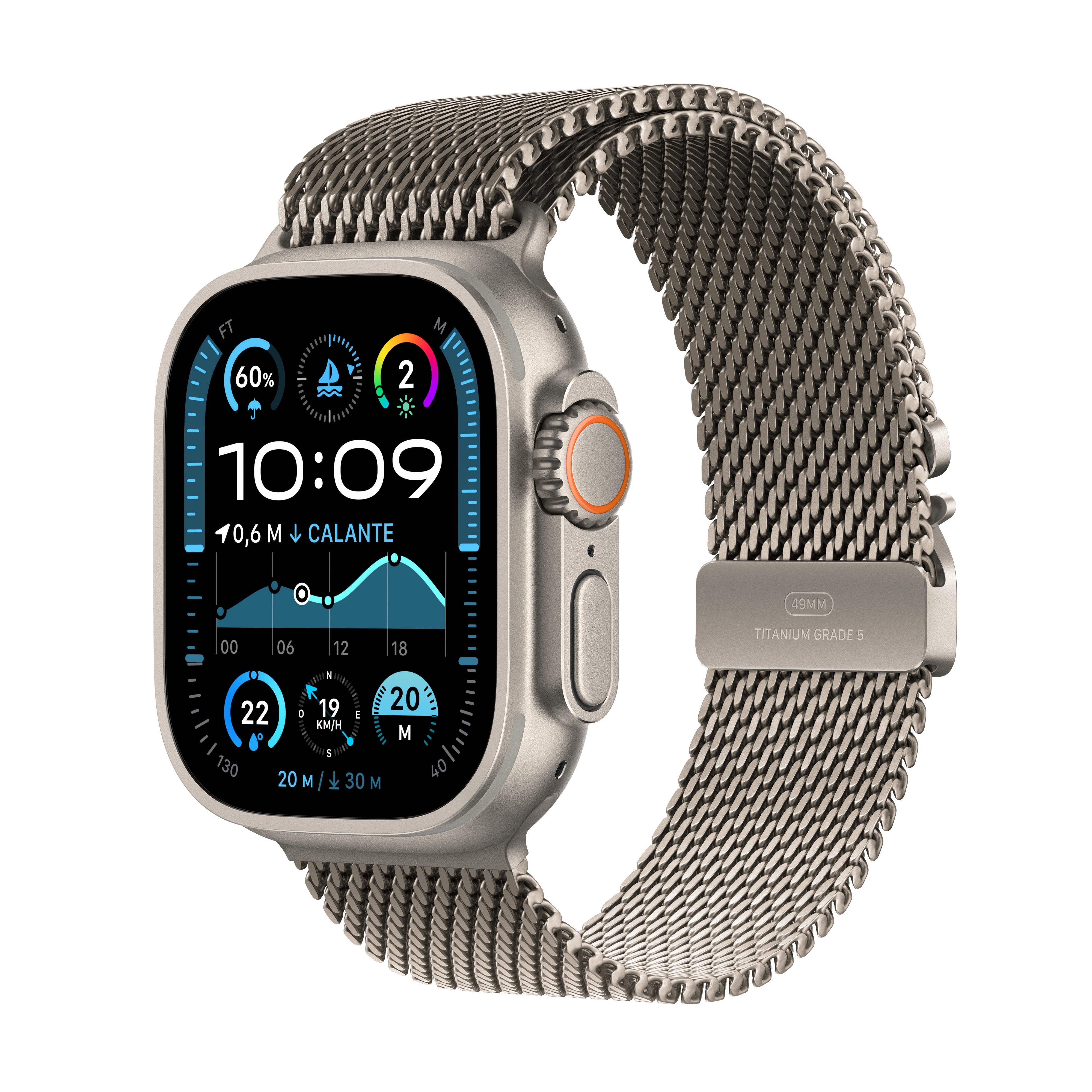 EAN 0195949588273 - Apple Watch Ultra 2 OLED 49 mm Digital 410 x 502 Pixeles Pantalla táctil 4G Titanio GPS (satélite) imagen 1