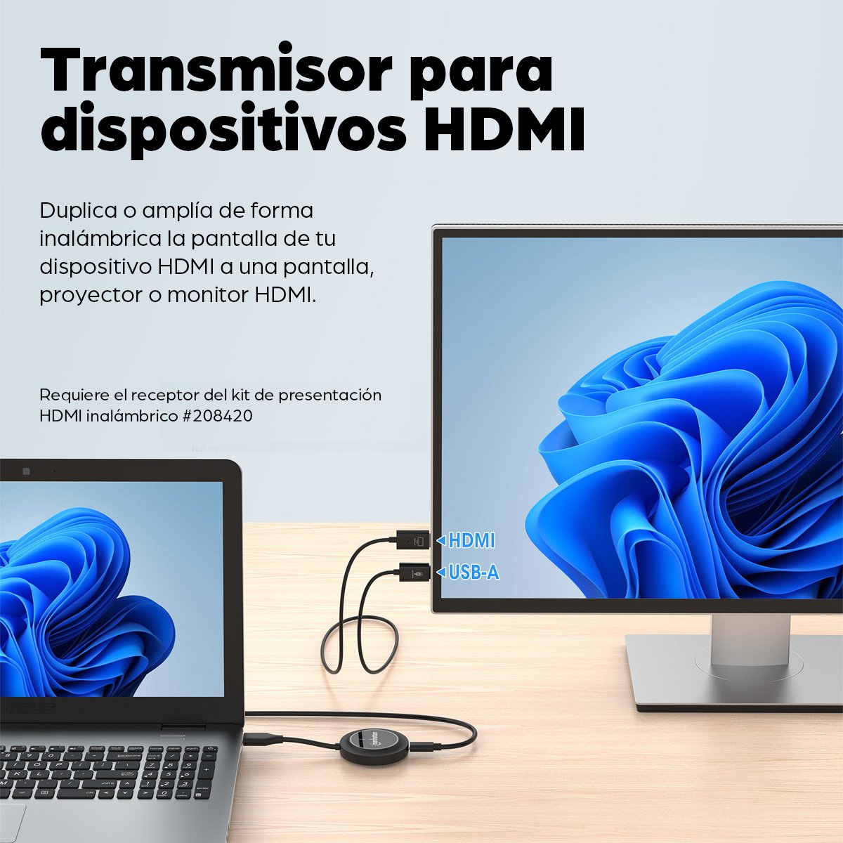 EAN 766623208444 - Manhattan 208444 extensor audio/video Transmisor de señales AV imagen 8