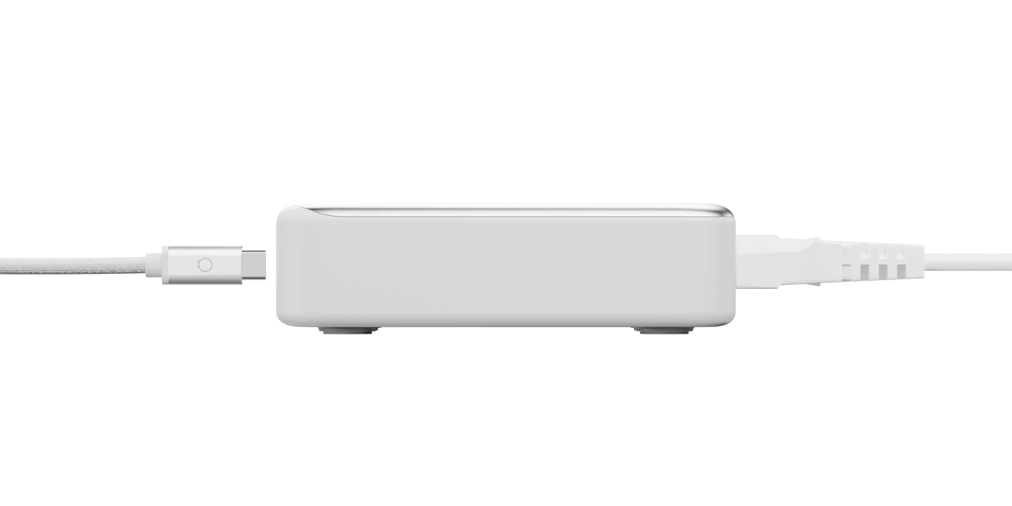 Cargador Escritorio 4xusb-C 240w Gan2 Plata Linq Hasta 240w/ 4xusb-C Pd/ 140w Máximo Por Puerto