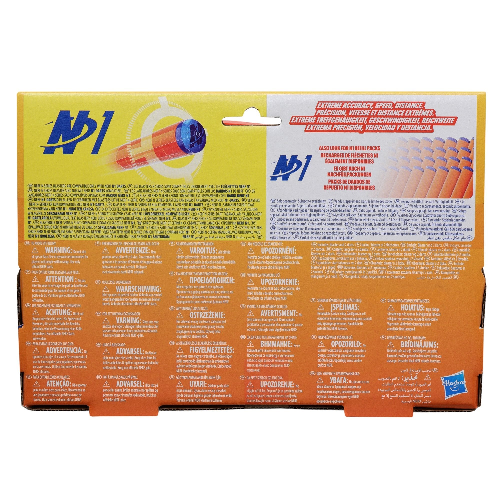 Nerf Nerf N Series Ward, Lanzador De Dardos Azul/Naranja G0132eu4