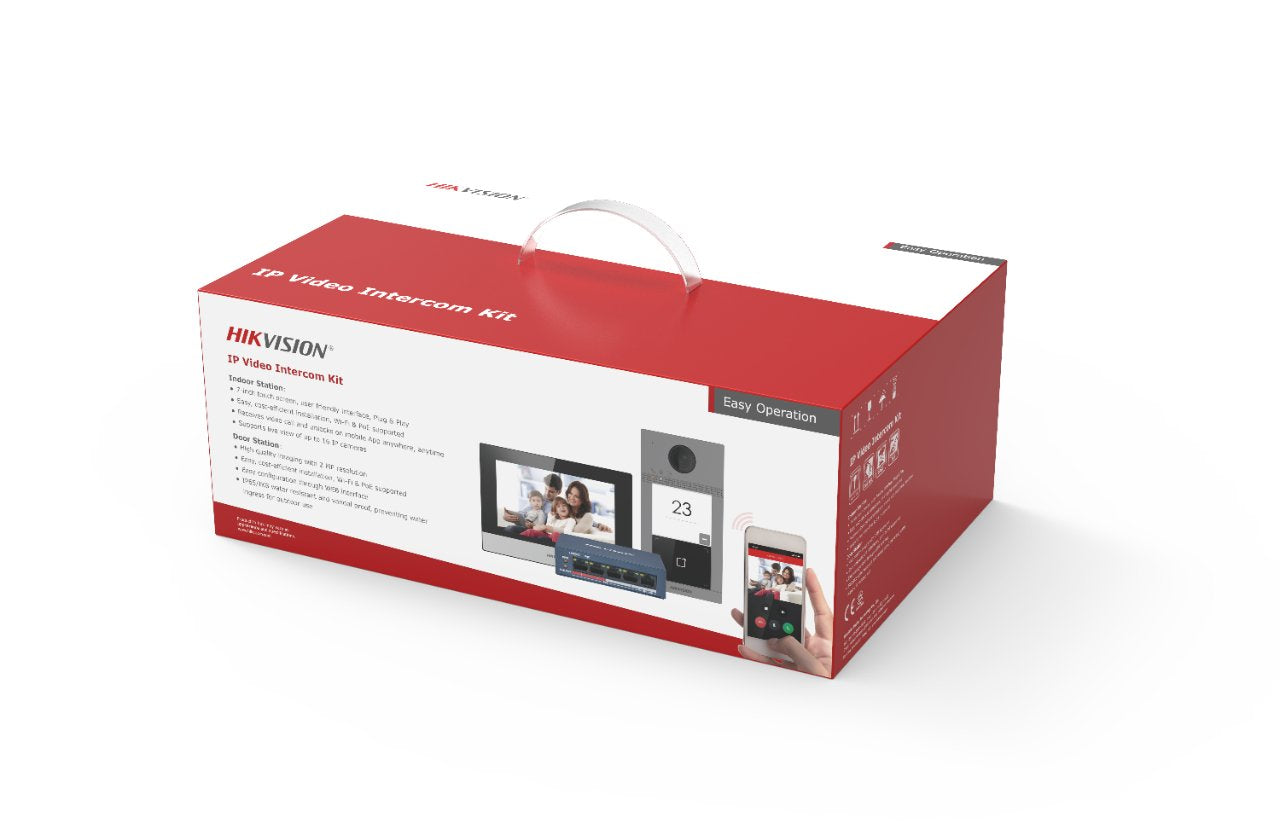 EAN 6931847110109 - Hikvision DS-KIS604-S(C) sistema de intercomunicación de video 2 MP 17,8 cm (7") Negro, Gris, Plata imagen 2