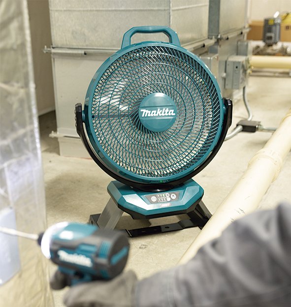 Ventilador Makita Cf002gz Azul Sin Batería Ni Cargador Cf002gz
