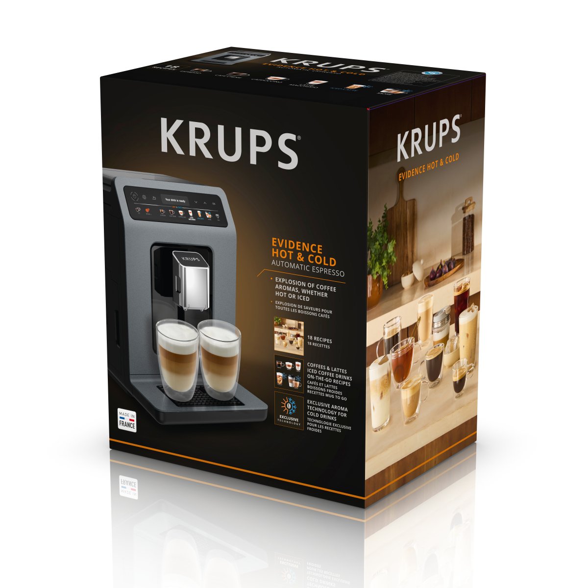 Cafetera Krups Ea 898 Gf Hot & Cold