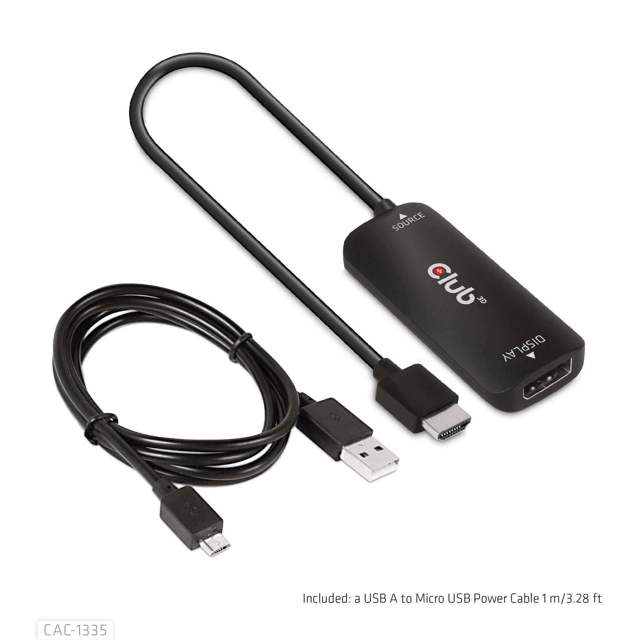 EAN 8719214472498 - CLUB3D CAC-1335 adaptador de cable de vídeo 1 m HDMI + USB DisplayPort Negro imagen 20