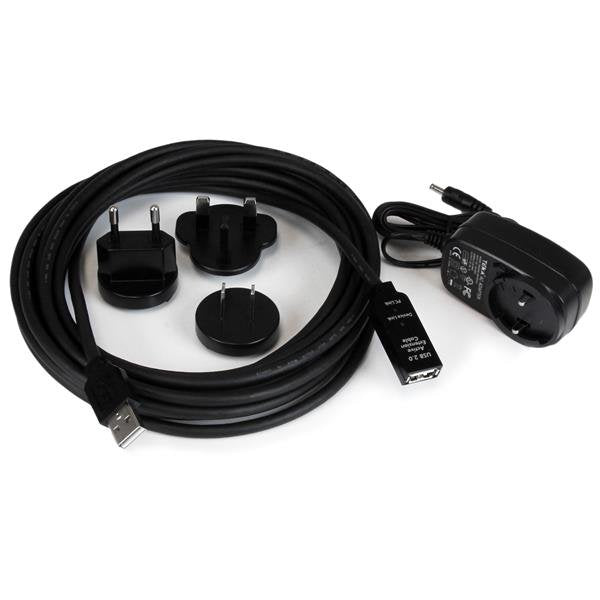 EAN 0065030856249 - StarTech.com USB2AAEXT5M cable USB USB 2.0 5 m USB A Negro imagen 4