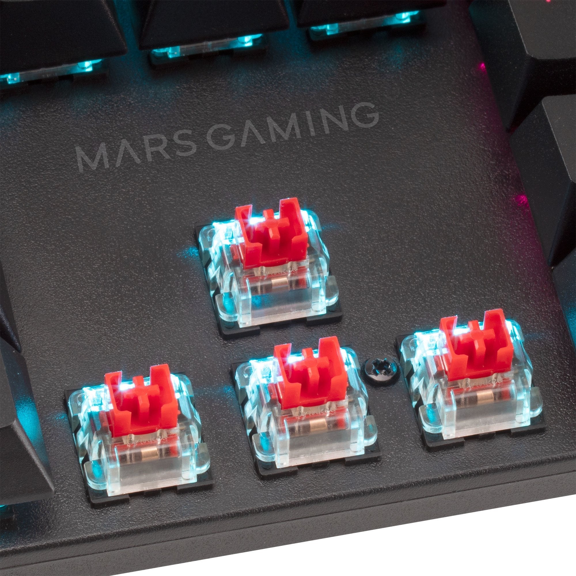 Mars Gaming Teclado Mecanico Rgb Mk422 - Tecnologia Antipolvo - Efectos De Iluminacion Rainbow - Teclas