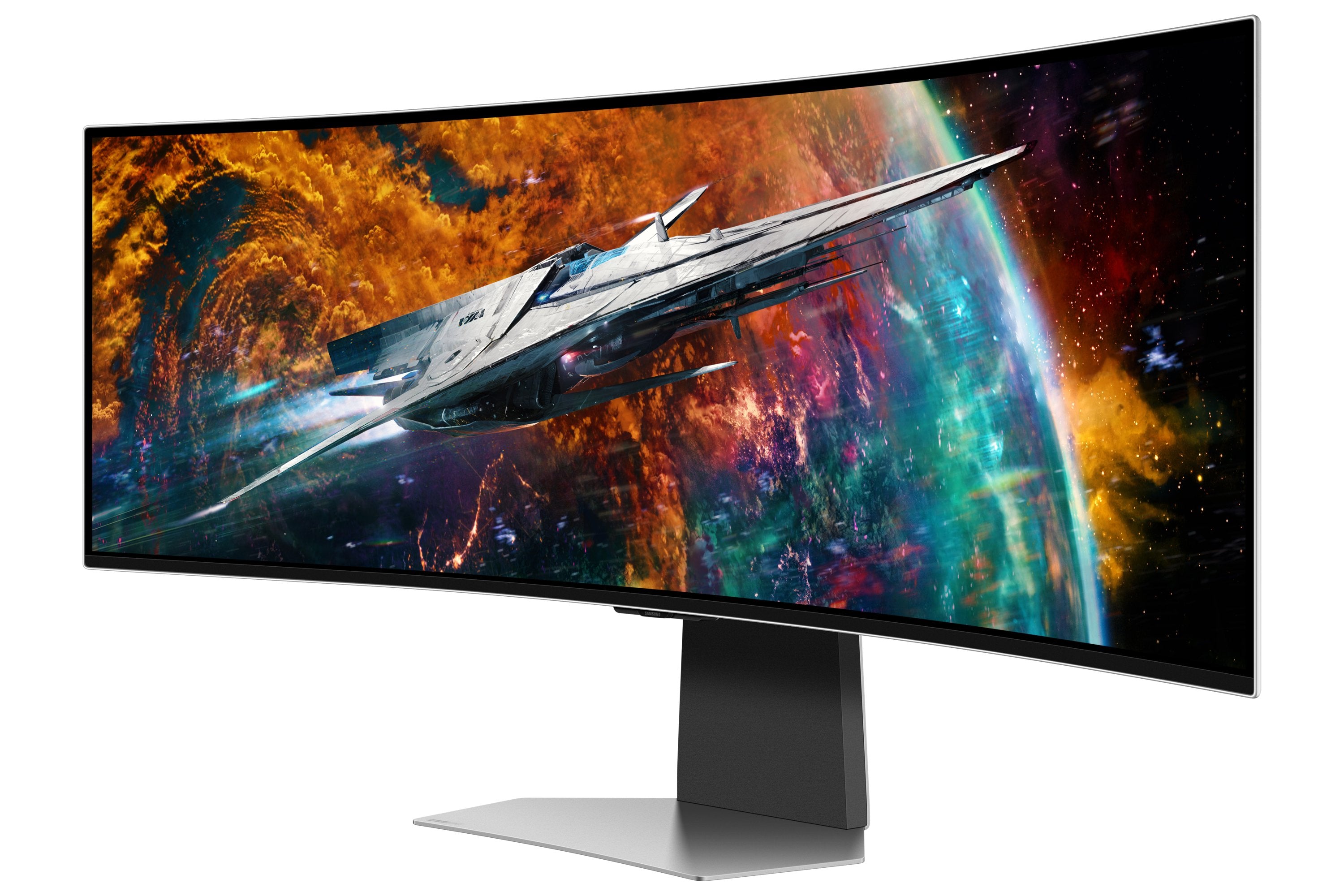 EAN 8806094972566 - Samsung G95SC pantalla para PC 124,5 cm (49") 5120 x 1440 Pixeles Dual QHD OLED Plata imagen 3