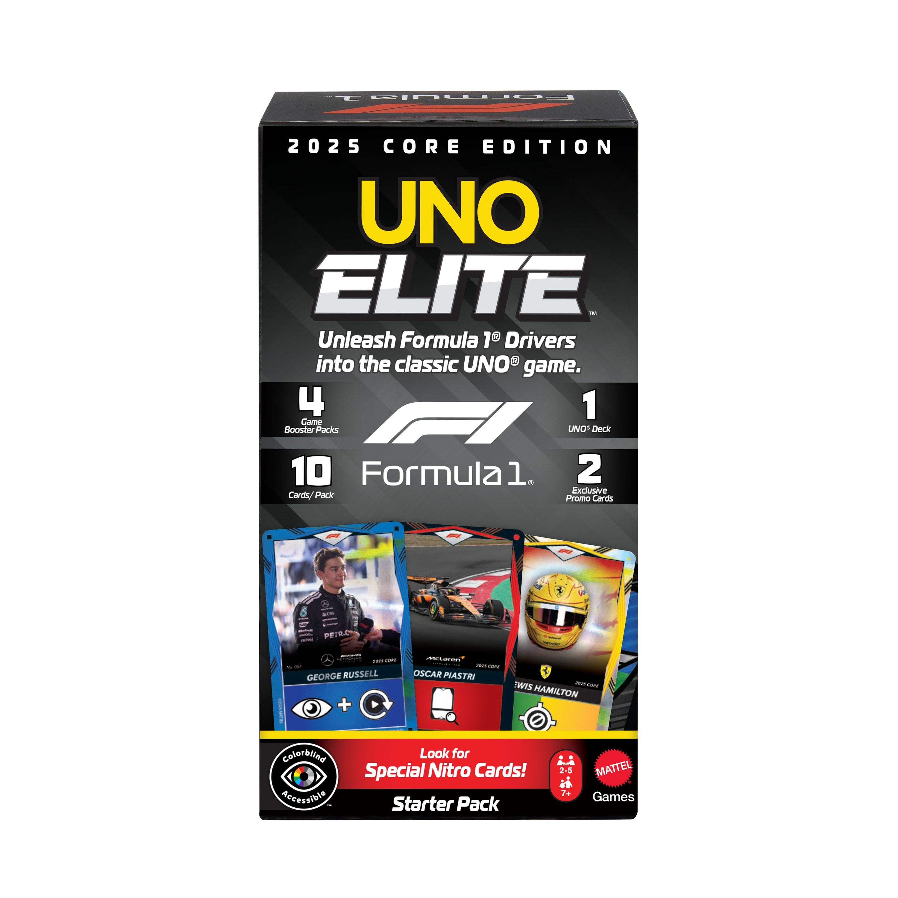 EAN 0194735369768 - Mattel Games JLV42 juego de tablero UNO Elite Formula 1 2025 Perder las cartas imagen 9