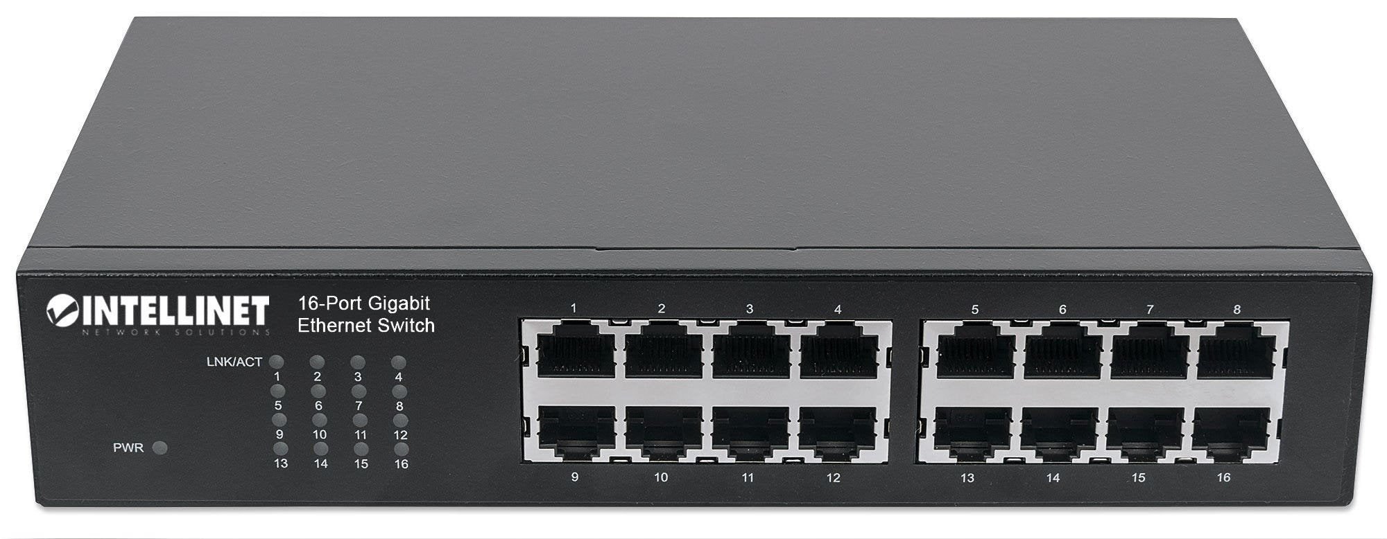 EAN 0766623561068 - Intellinet 561068 switch No administrado L2 Gigabit Ethernet (10/100/1000) 1U Negro imagen 3