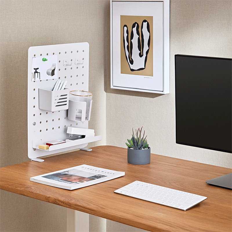 Pegboard, Clamp-On, Office, 420x477mm, Blanco