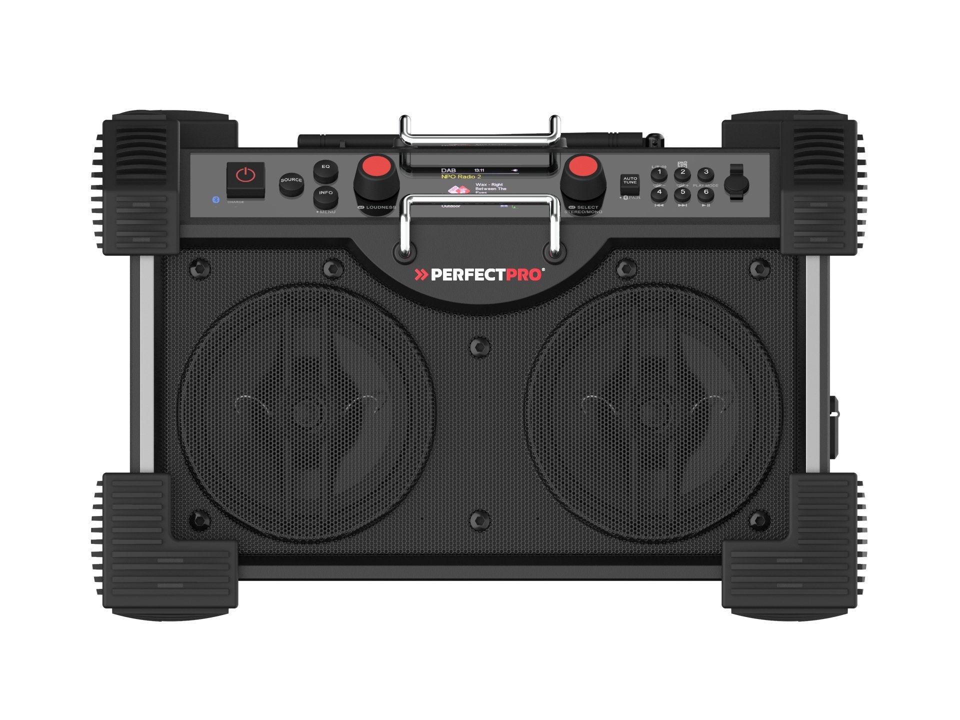 EAN 8719689465346 - Perfectpro ROCKHART Lugar de trabajo Digital Negro, Rojo imagen 5