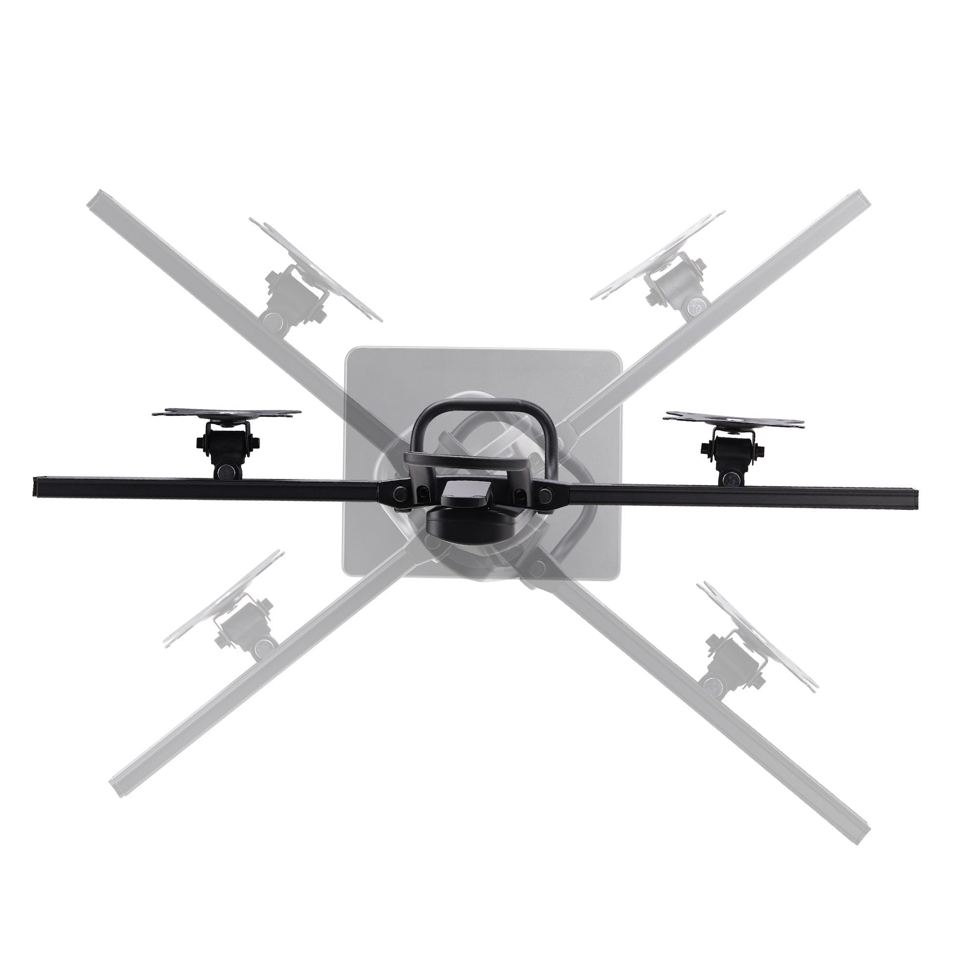 Startech.Com Crossbar Dual Monitor Desk Stand, Double 27inch Screens/Vesa Aufstellung - Für 2 Monitore - Negro