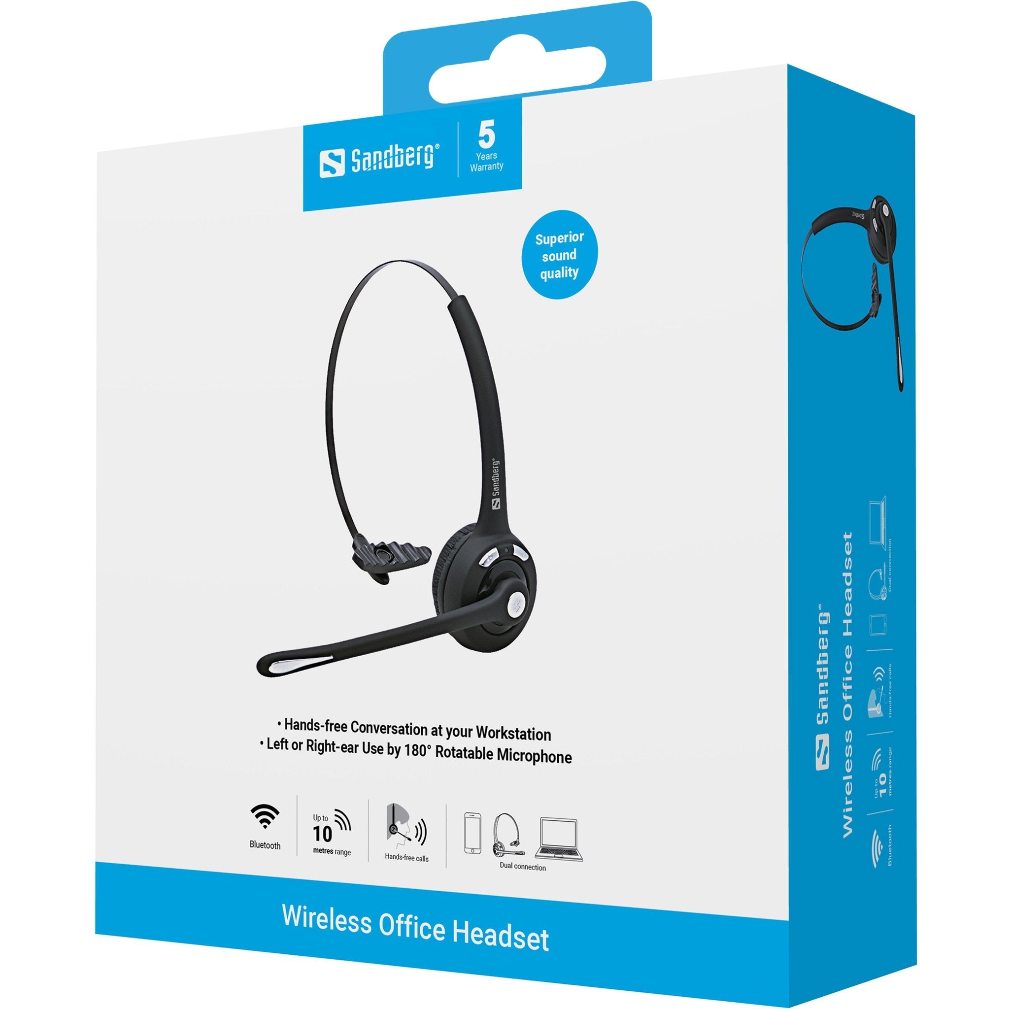 Sandberg Office - Auricular On-Ear Monoaural Bluetooth