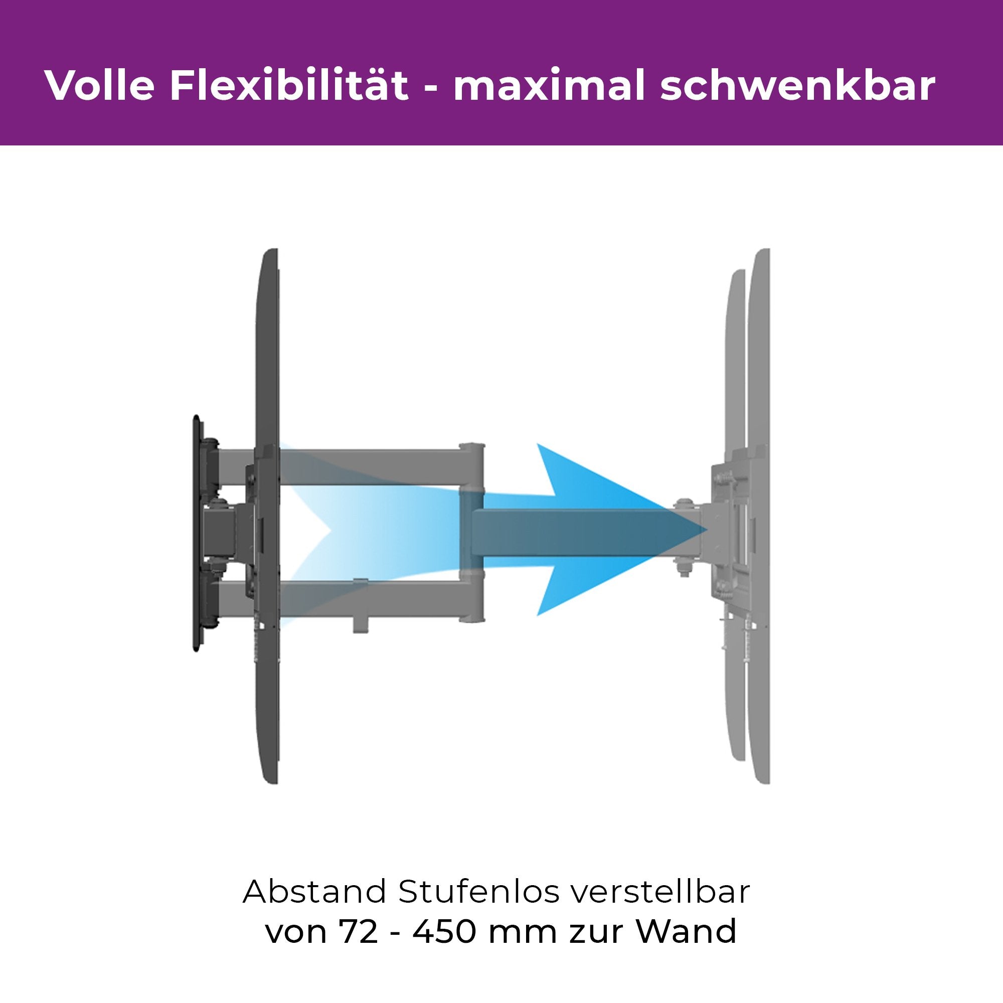 Soporte Tv Montaje En Pared Ultron 32 "-55" Ángulo / Inclinación