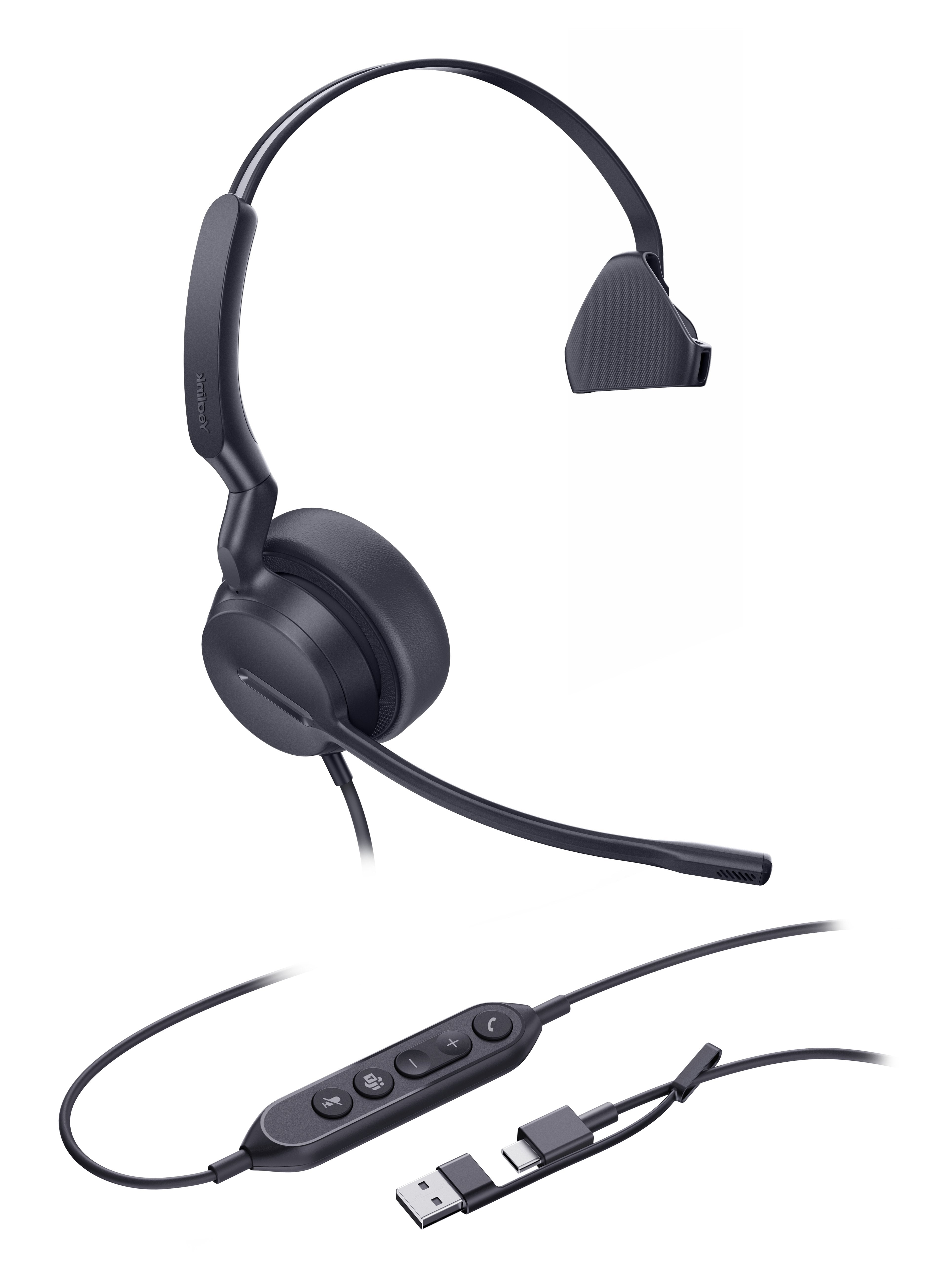 EAN 6938818323087 - Yealink UH42 Mono Teams USB-C/A Auriculares Alámbrico Diadema Llamadas/Música USB Type-C / USB Type-A Neg imagen 1